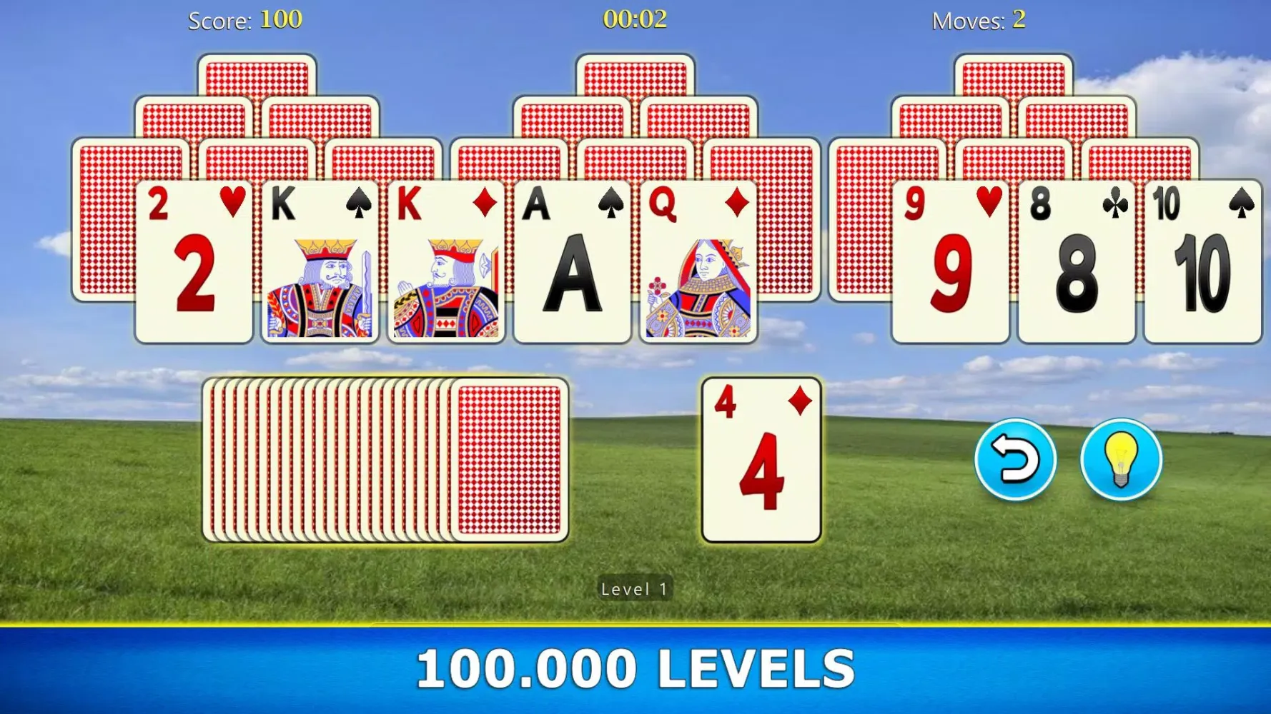 Ảnh chụp màn hình của TriPeaks Solitaire Mobile