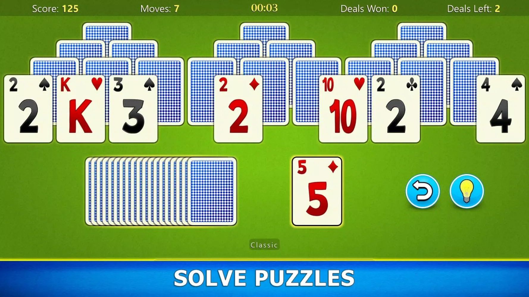 Ảnh chụp màn hình của TriPeaks Solitaire Mobile