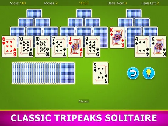 TriPeaks Solitaire Mobile iPad  Screenshots