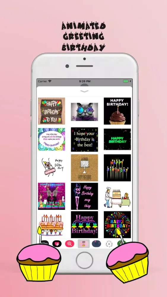 تصاویر Animated Birthday Stickers