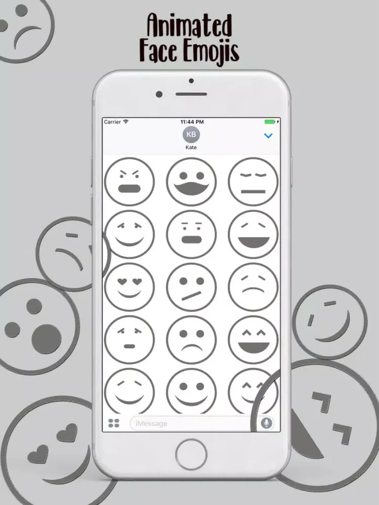 Captures d'écran de Animated Face Emojis Stickers iPad 