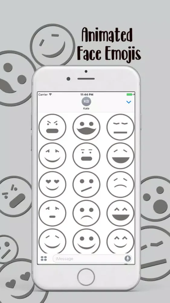 Captures d'écran de Animated Face Emojis Stickers