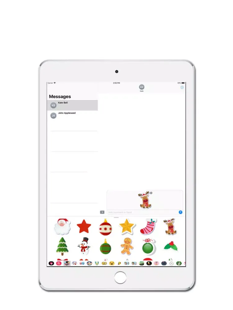 Captures d'écran de Christmas Sticky Sticker iPad 