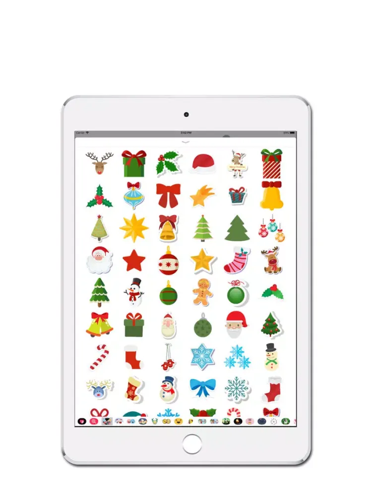 Captures d'écran de Christmas Sticky Sticker iPad 