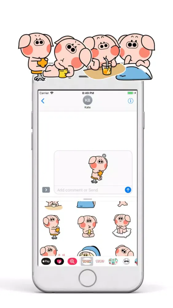 Cute Piggiemoji Ekran Görüntüleri