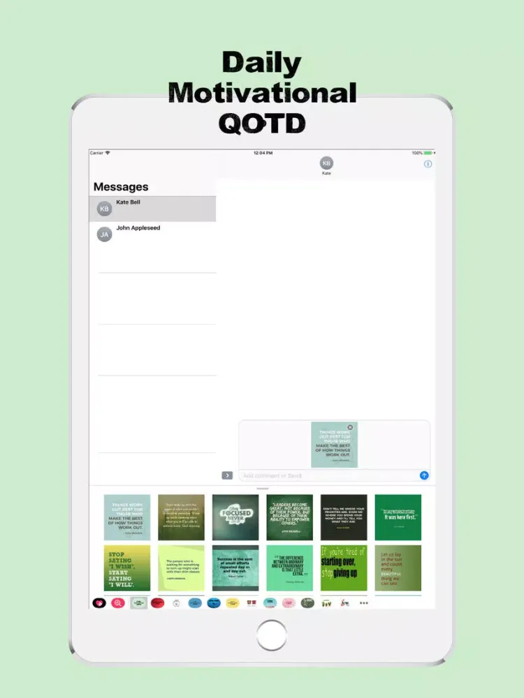 Daily Motivational QOTD iPad  Screenshots