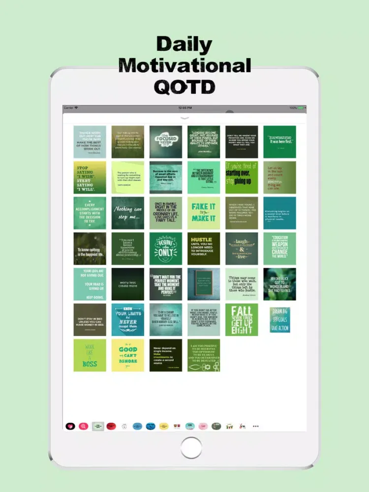 Daily Motivational QOTD iPad  Screenshots