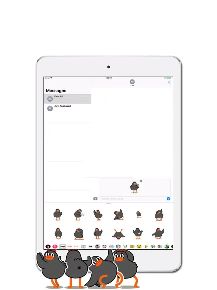 Dancing Chickmoji iPad  Screenshots
