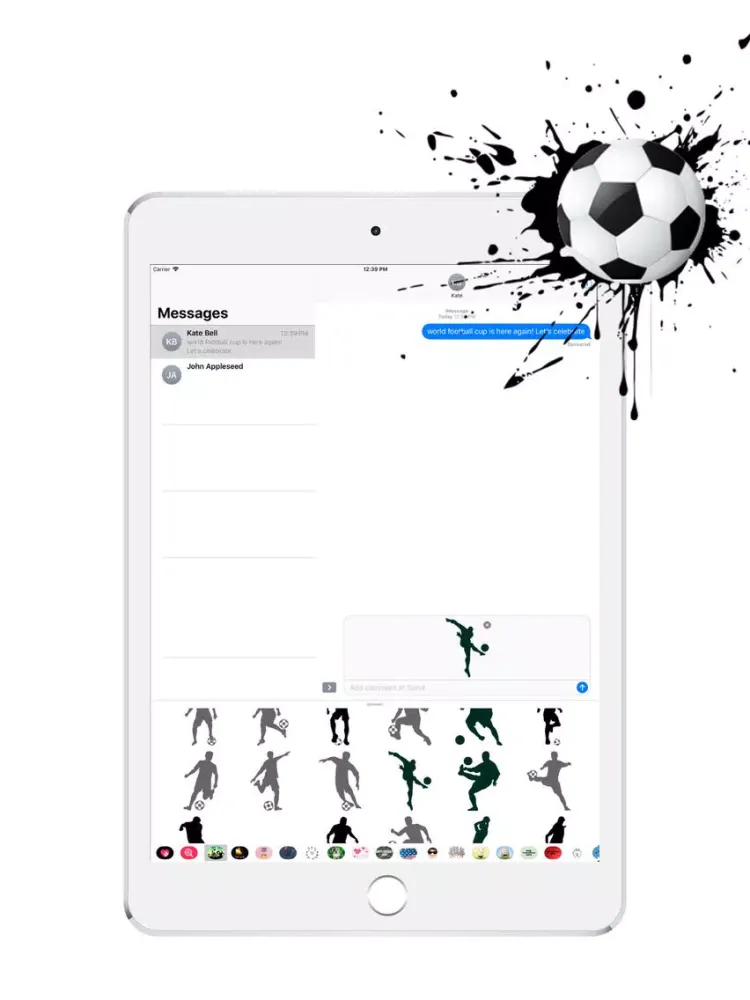 Football Fever Stickers iPad  Ekran Görüntüleri