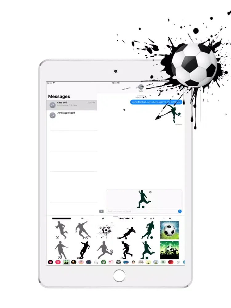 Football Fever Stickers iPad  Ekran Görüntüleri