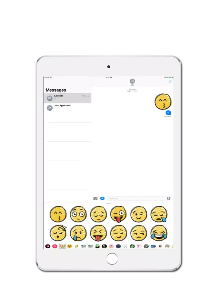 Hand Draw Smiley Pack iPad  Screenshots