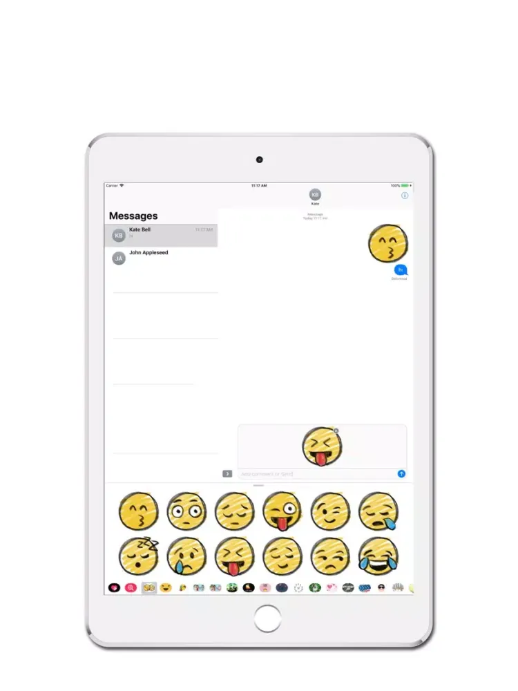 Hand Draw Smiley Pack iPad  Screenshots