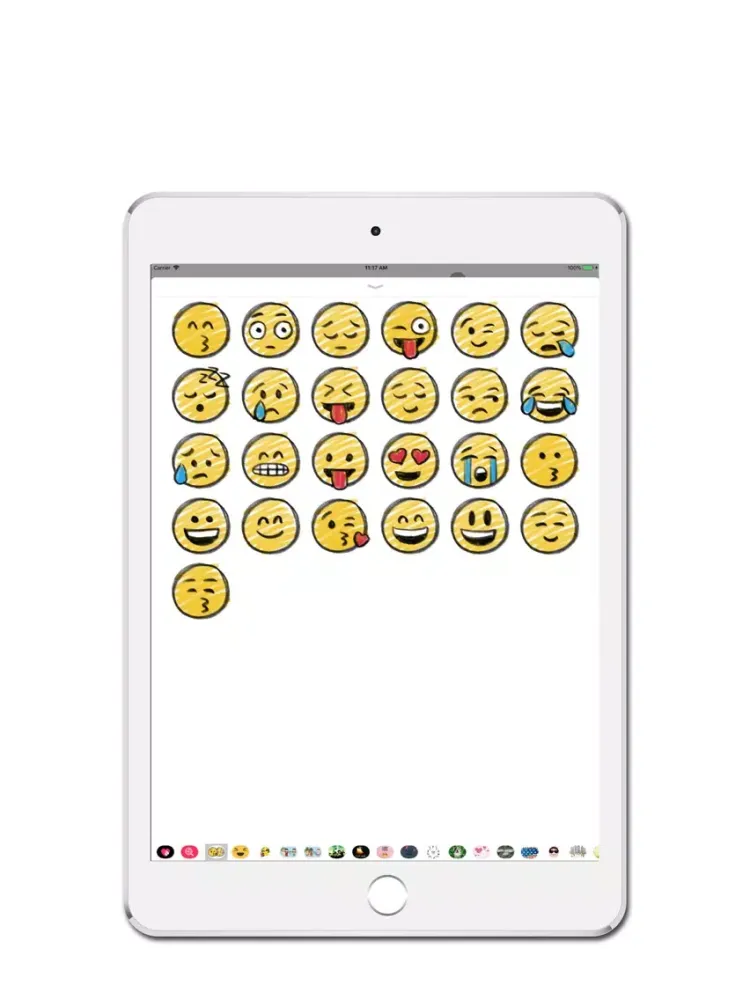 Hand Draw Smiley Pack iPad  Screenshots