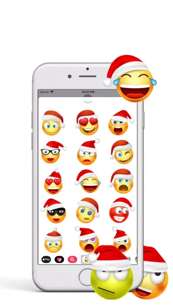 Santa Claus Cute Emoji Pack Screenshots