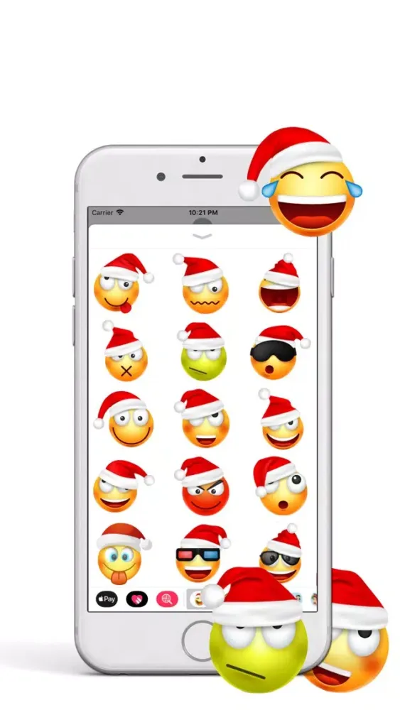 Santa Claus Cute Emoji Pack Screenshots