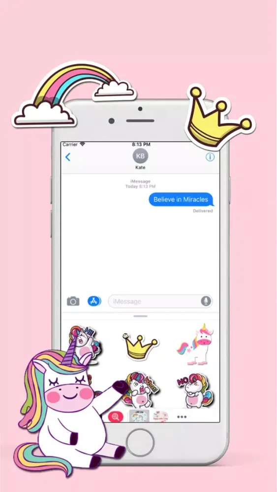 تصاویر Unicorn World Stickers
