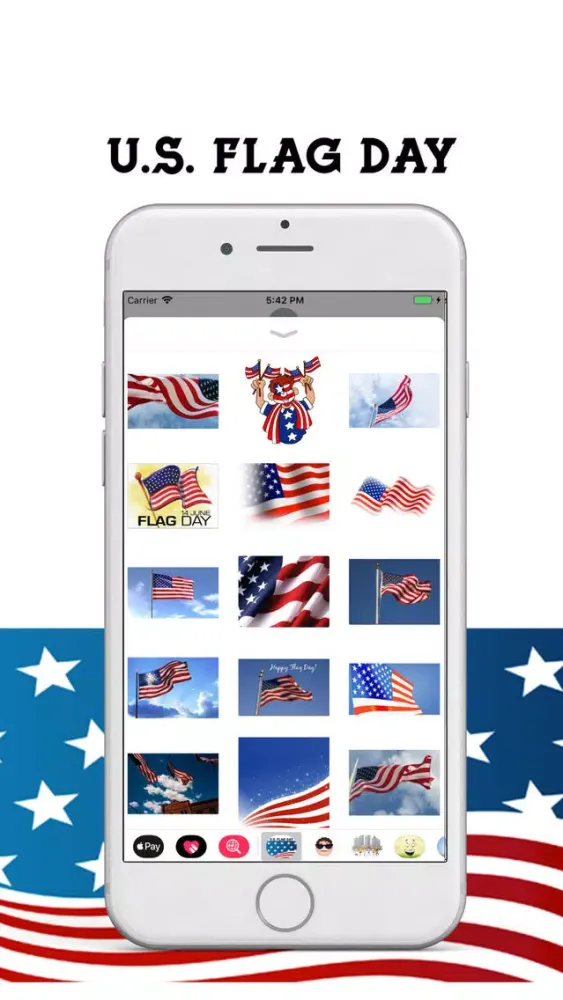 U.S. Flag Day Stickers Ekran Görüntüleri