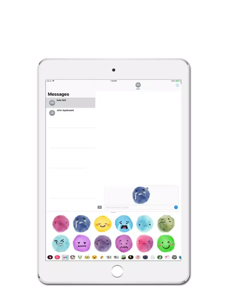 Screenshot di Watercolor EMoji Pack iPad 