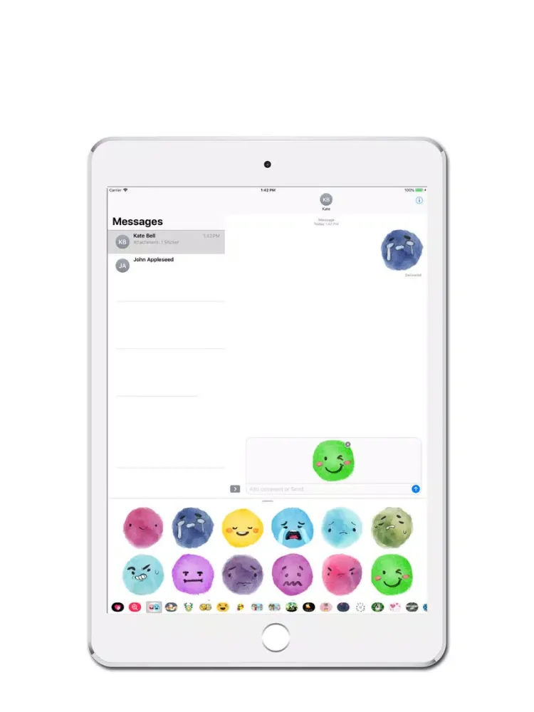 Screenshot di Watercolor EMoji Pack iPad 