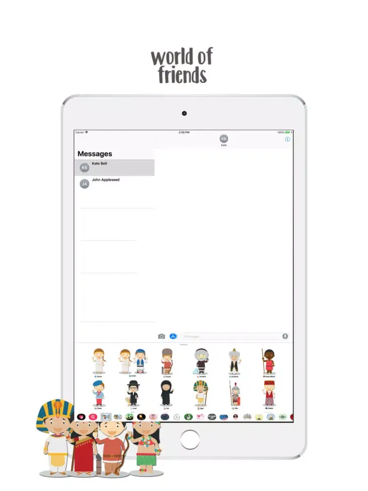 Ảnh chụp màn hình của World Of Friends 2 Stickers iPad 