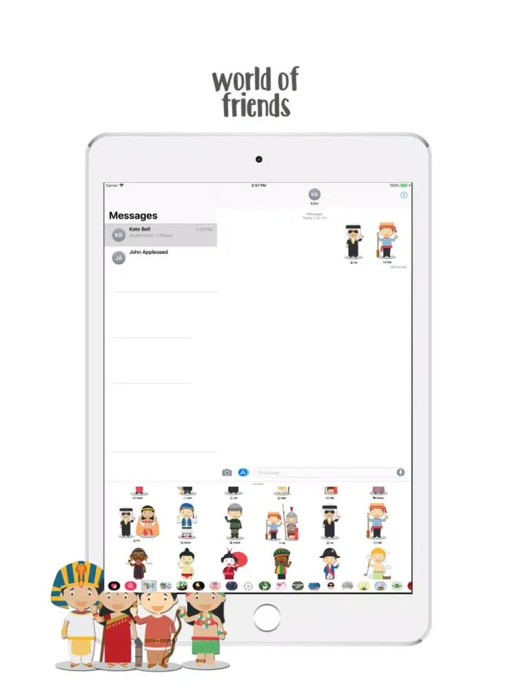 Ảnh chụp màn hình của World Of Friends 2 Stickers iPad 