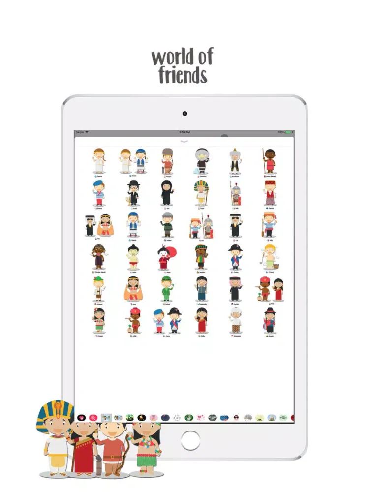 Ảnh chụp màn hình của World Of Friends 2 Stickers iPad 