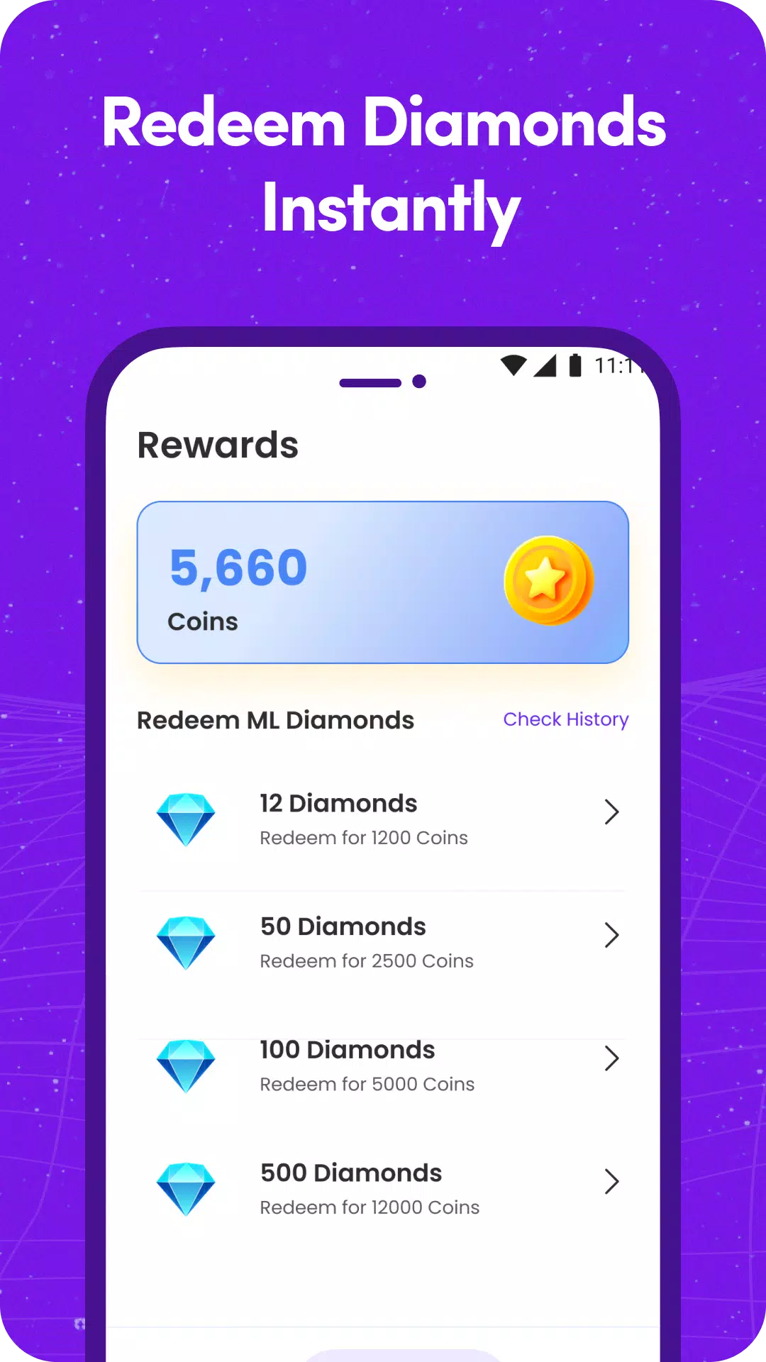 Earn Diamonds for Bang Mobile Screenshots