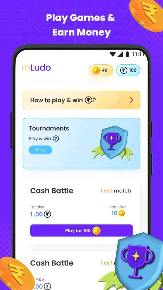 Capturas de pantalla de Ludo Rewards: Play & Earn Cash