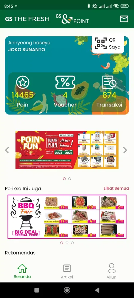 Capturas de pantalla de GS THE FRESH (Supermarket)