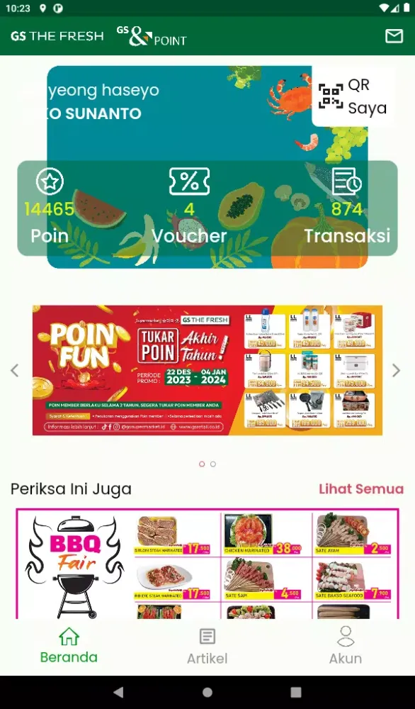 Capturas de pantalla de GS THE FRESH (Supermarket)