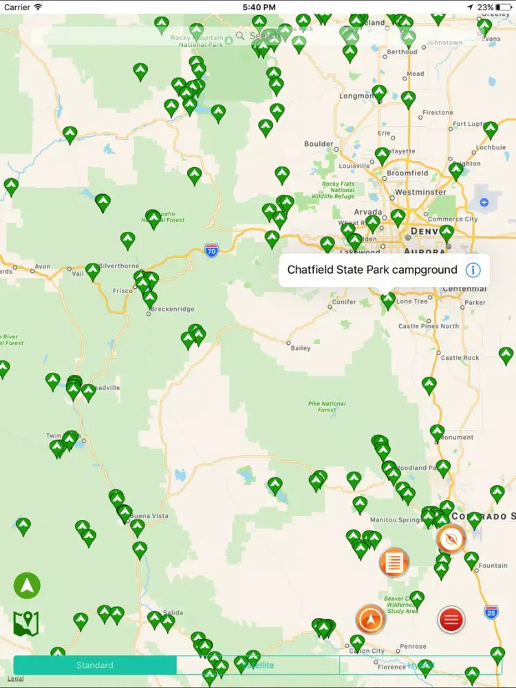 Colorado State Campgrounds & RV’s iPad  Screenshots