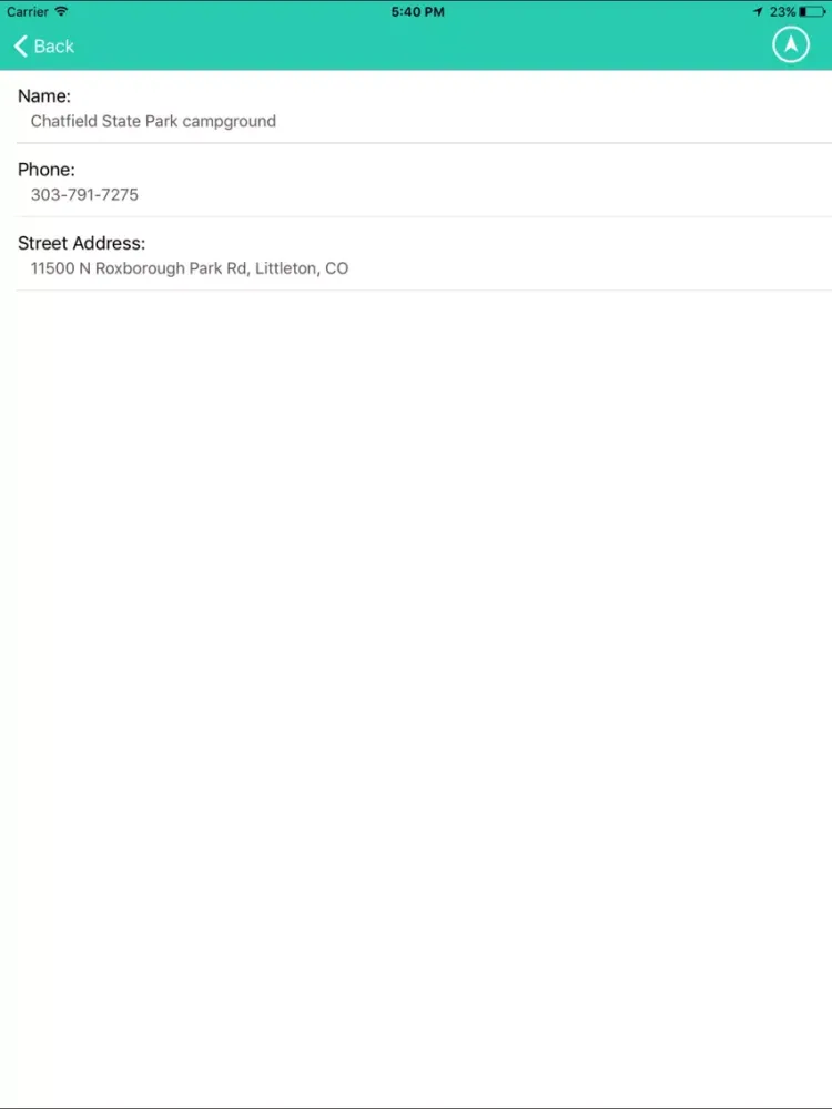 Colorado State Campgrounds & RV’s iPad  Screenshots