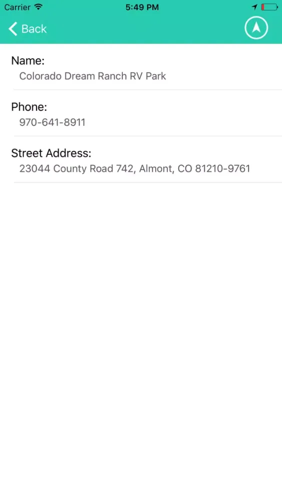 Colorado State Campgrounds & RV’s Screenshots
