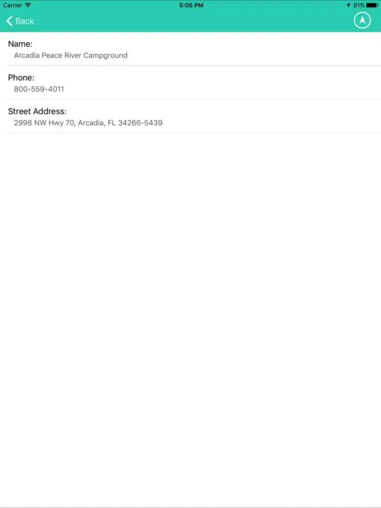 Capturas de pantalla de Florida State Campgrounds & RV’s iPad 