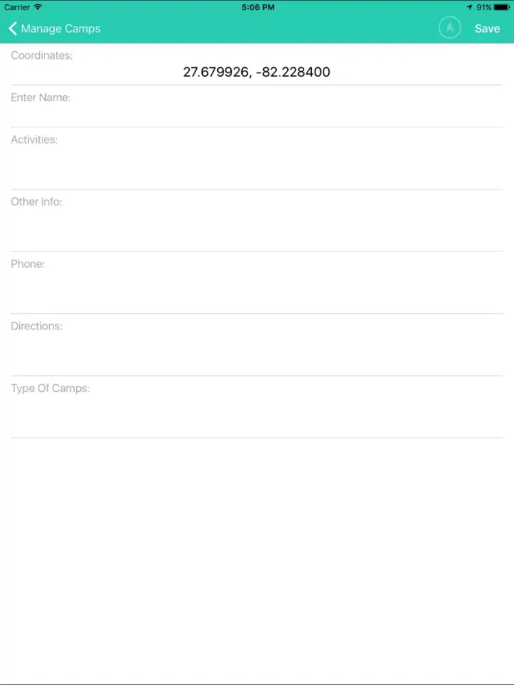 Capturas de pantalla de Florida State Campgrounds & RV’s iPad 