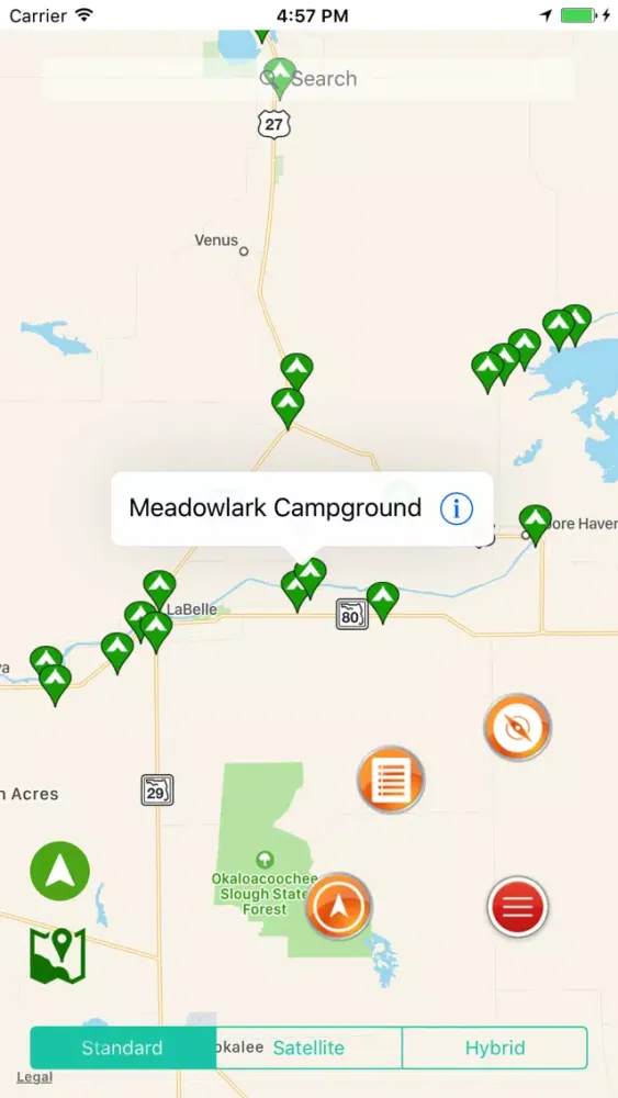 Capturas de pantalla de Florida State Campgrounds & RV’s