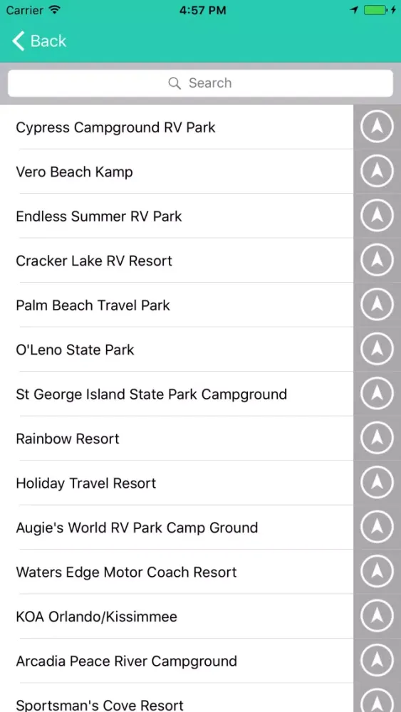 Capturas de pantalla de Florida State Campgrounds & RV’s
