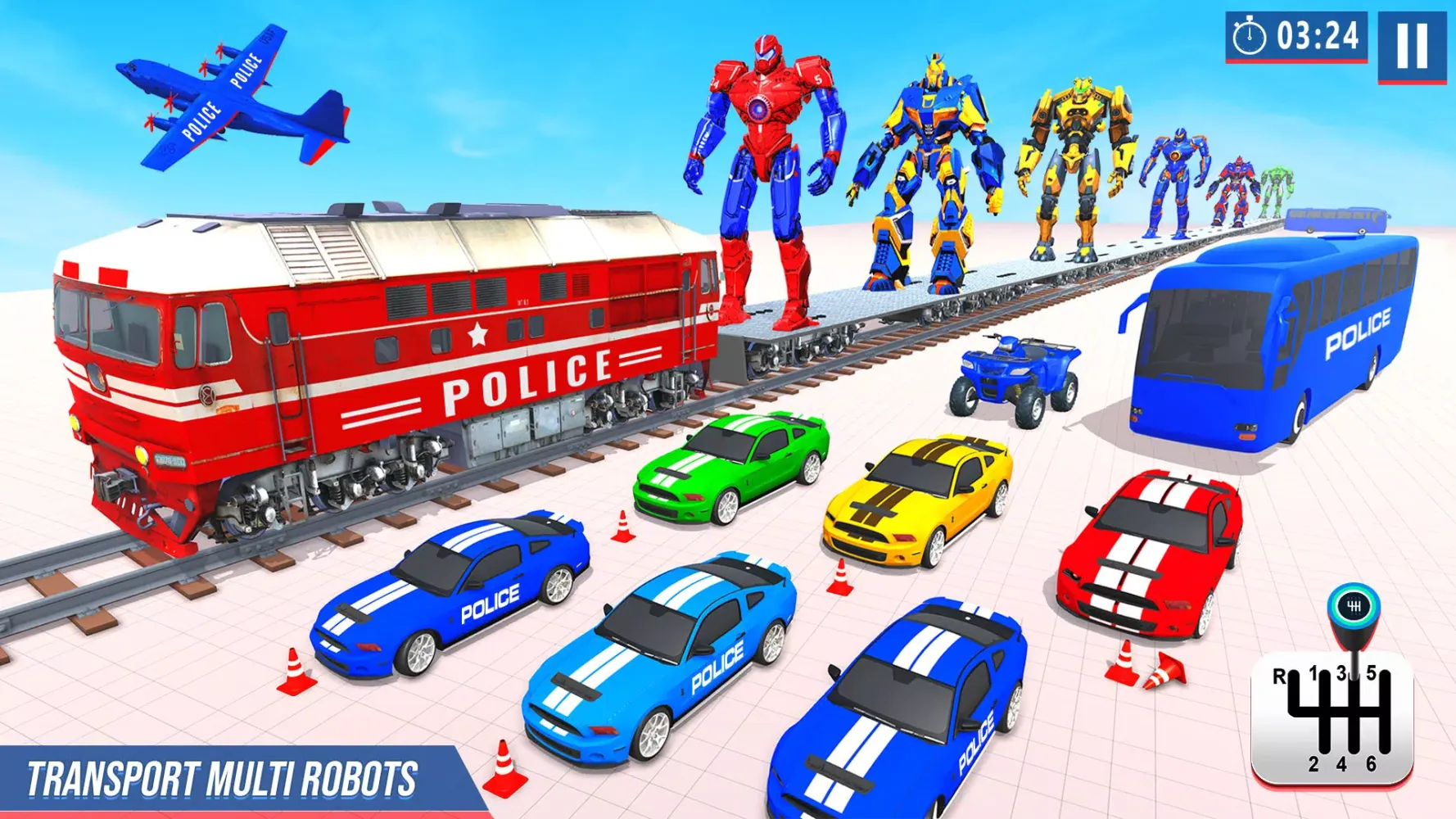 Robot Car Games Transform Game 스크린샷