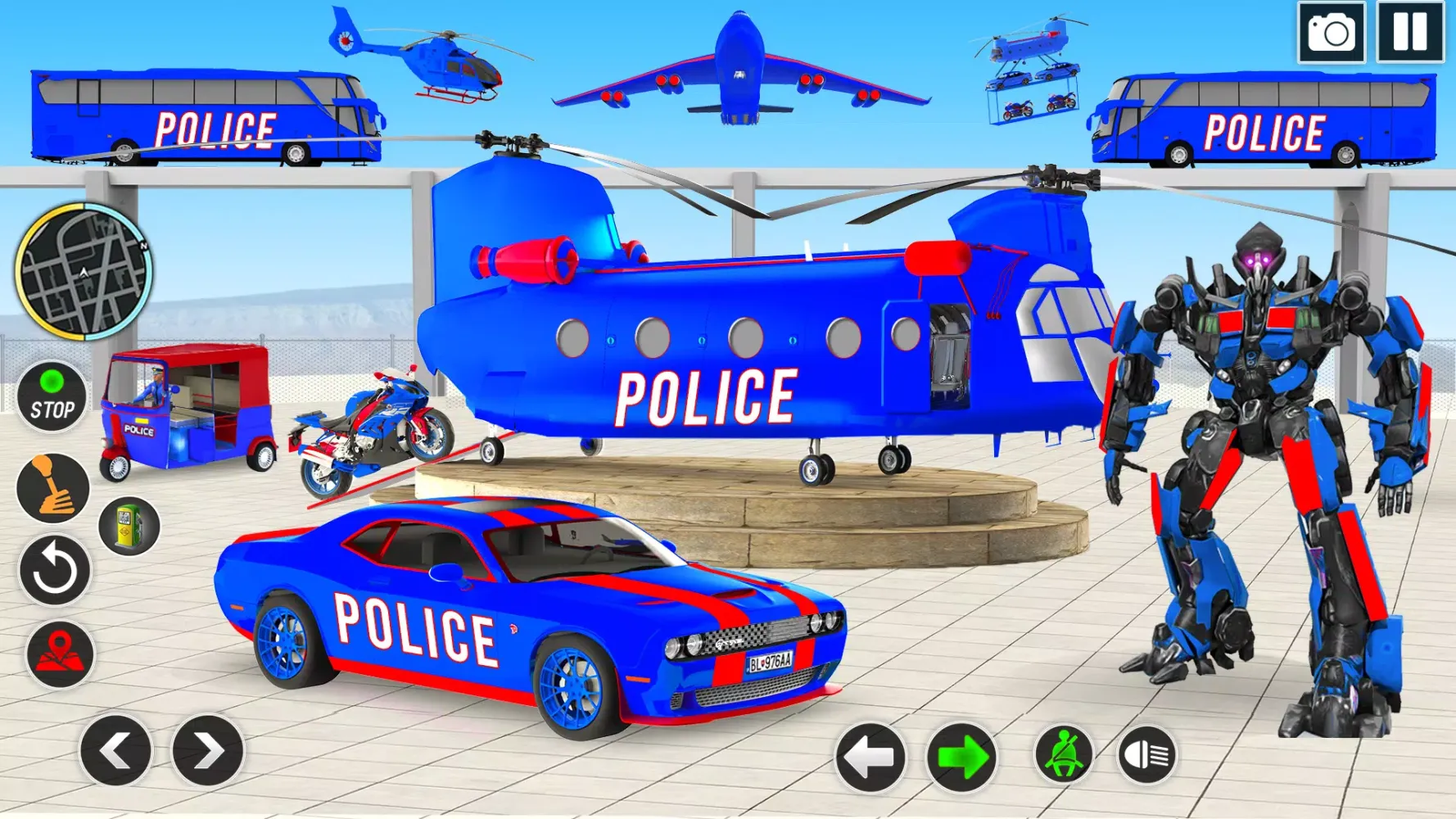Robot Car Games Transform Game 스크린샷