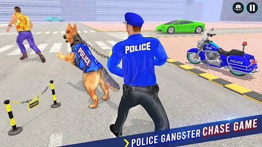 ภาพหน้าจอของ Police Dog Crime Bike Chase