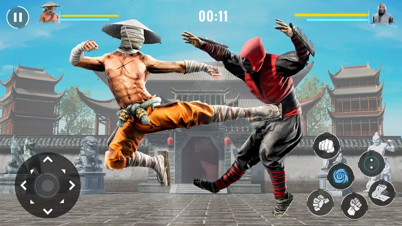 ภาพหน้าจอของ Karate Kung Fu Fighting Game