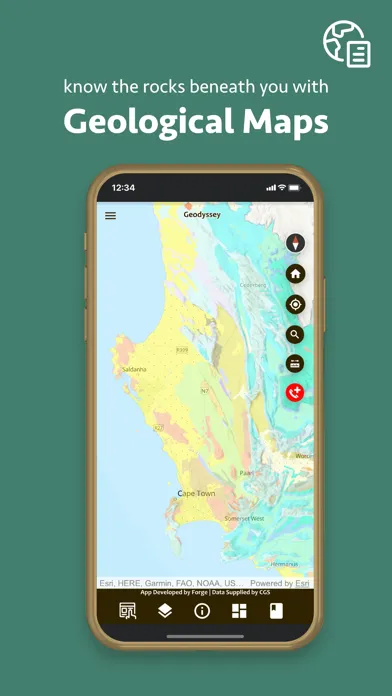 Capturas de tela do Geodyssey