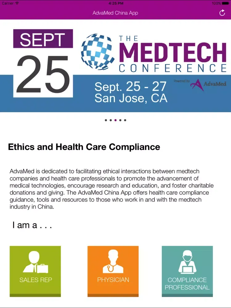 AdvaMed China Code iPad  स्क्रीनशॉट