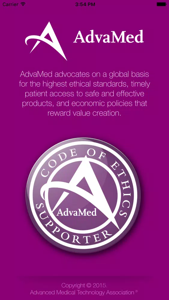 Tangkapan layar AdvaMed China Code