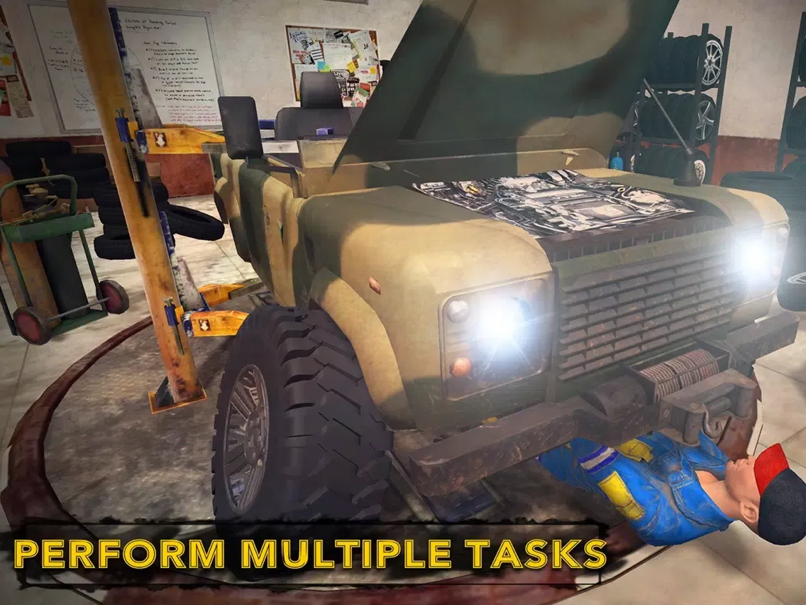 ภาพหน้าจอของ US Military Truck Mechanic Sim iPad 