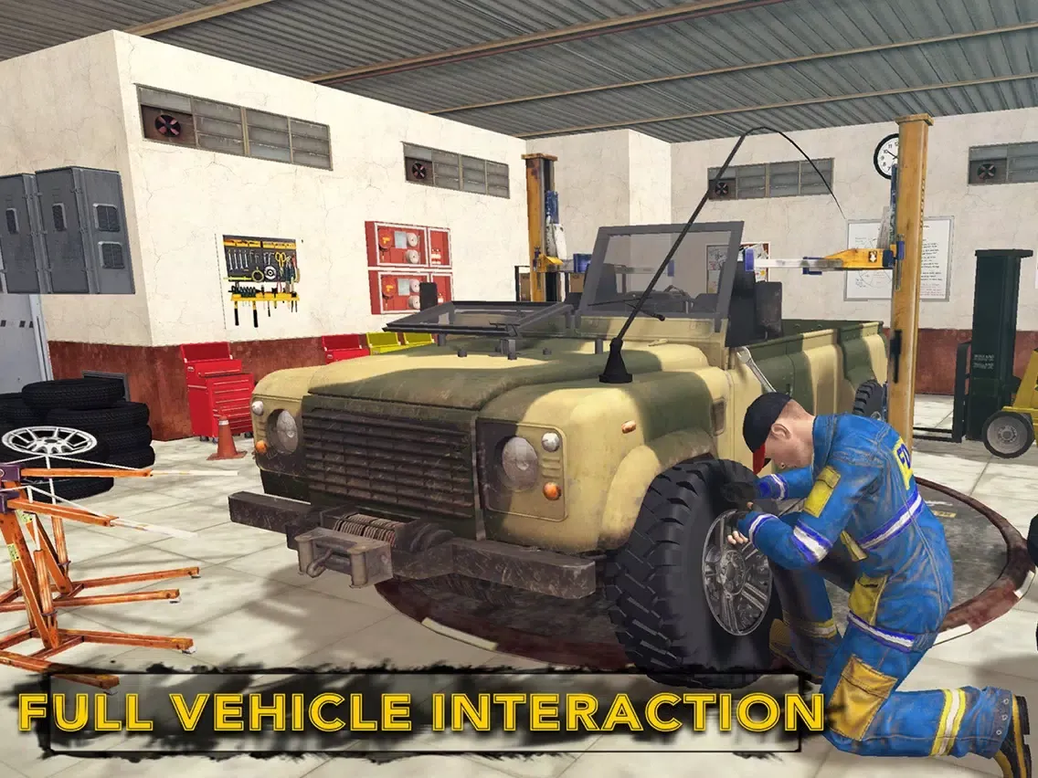 ภาพหน้าจอของ US Military Truck Mechanic Sim iPad 