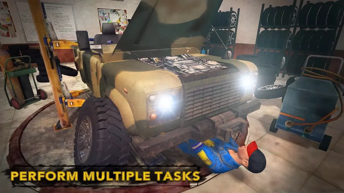 ภาพหน้าจอของ US Military Truck Mechanic Sim