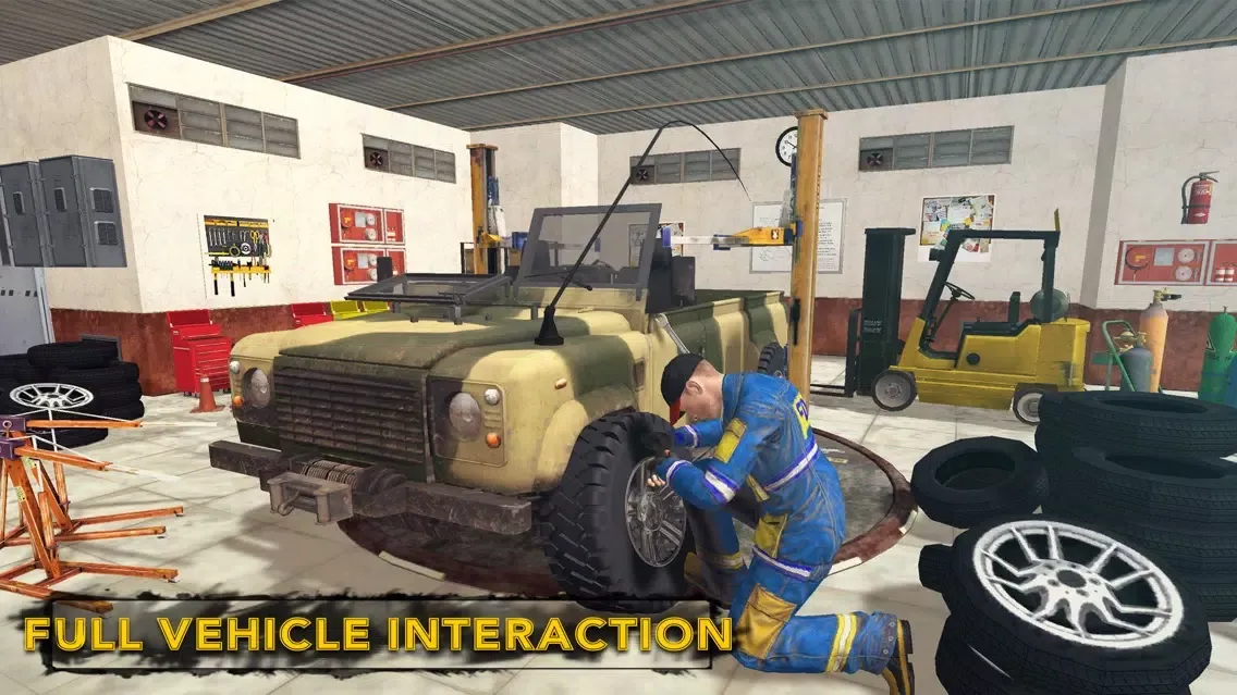 ภาพหน้าจอของ US Military Truck Mechanic Sim