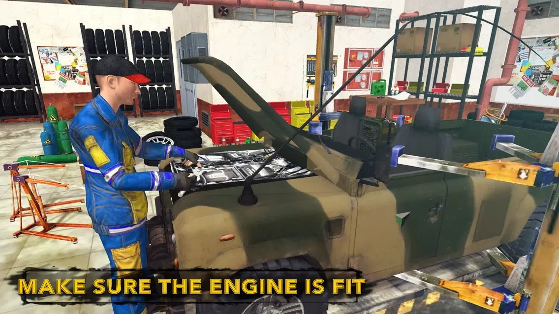 ภาพหน้าจอของ US Military Truck Mechanic Sim