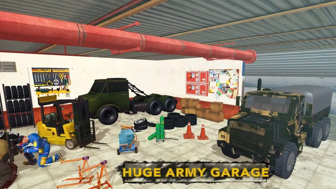 ภาพหน้าจอของ US Military Truck Mechanic Sim